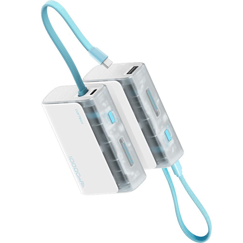 BSMI CCC 雙認證 CUKTECH酷態科LPB100行動電源-冰川白 10000mAh 33W 快充 