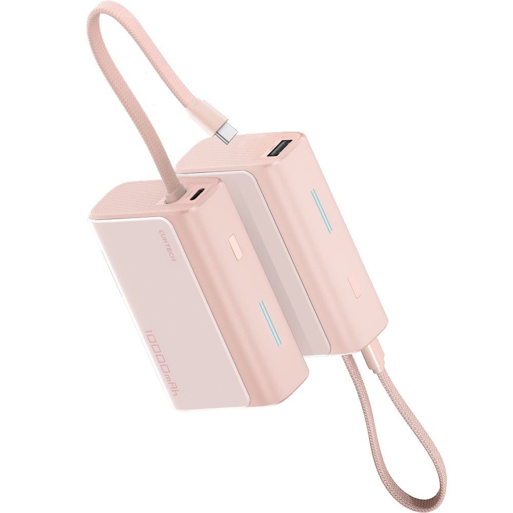 BSMI CCC 雙認證 CUKTECH酷態科LPB100行動電源-沙灘粉 10000mAh 33W 快充  