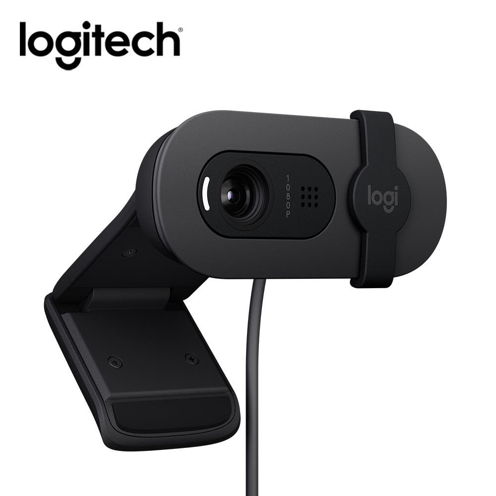 Logitech 羅技 BRIO 100 網路攝影機-石墨灰