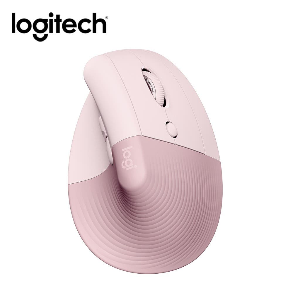 Logitech 羅技Lift 人體工學垂直滑鼠 -玫瑰粉
