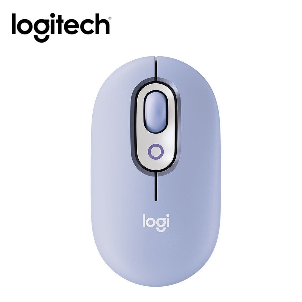 Logitech 羅技POP Mouse 無線藍牙滑鼠- 薰衣紫