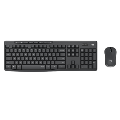 【Logitech 羅技】MK295 無線靜音鍵鼠組 黑