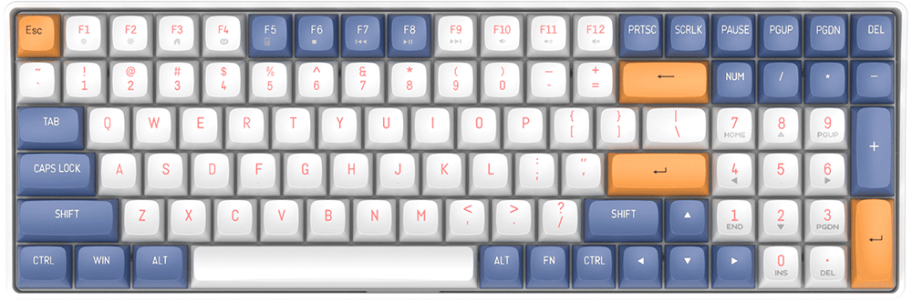 【darkFlash】GD100 雙模機械鍵盤 黃軸 PBT 中文 星空藍