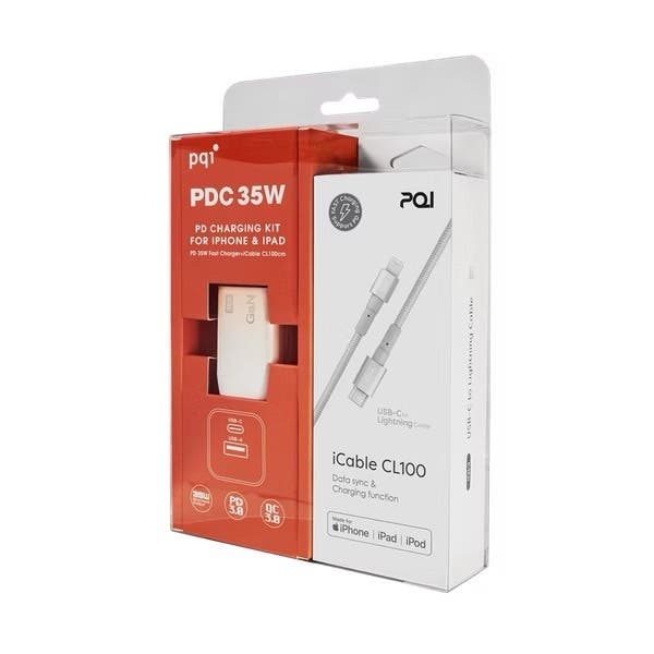 【pqi】PDC35W快充組合包(附USB-CtoLightning充電線)