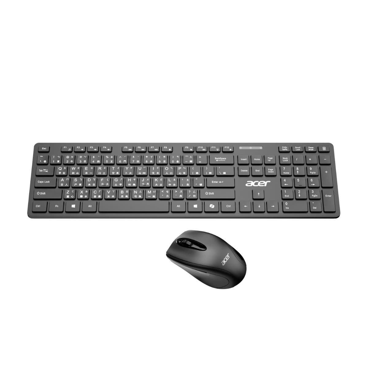 Acer AAK41A  無線靜音鍵鼠組 2.4G Wireless Slim keyboard & Wireless Mouse 