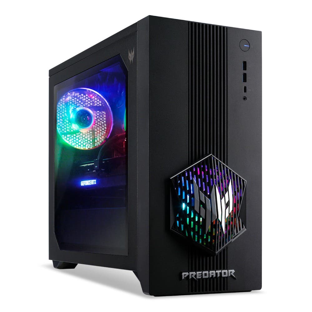 Acer Predator Orion 3000 Windows 11 Home インテル Core Ultra 5 225F RTX 5060 16GBメモリー 1TB SSD RGBライティング 120mm冷却ファン 2基 ガラスサイドパネル WiFi 7 Bluetooth 5.4 有線LAN 日本語キーボード ゲーミングデスクトップ PO3-665-F56Z56