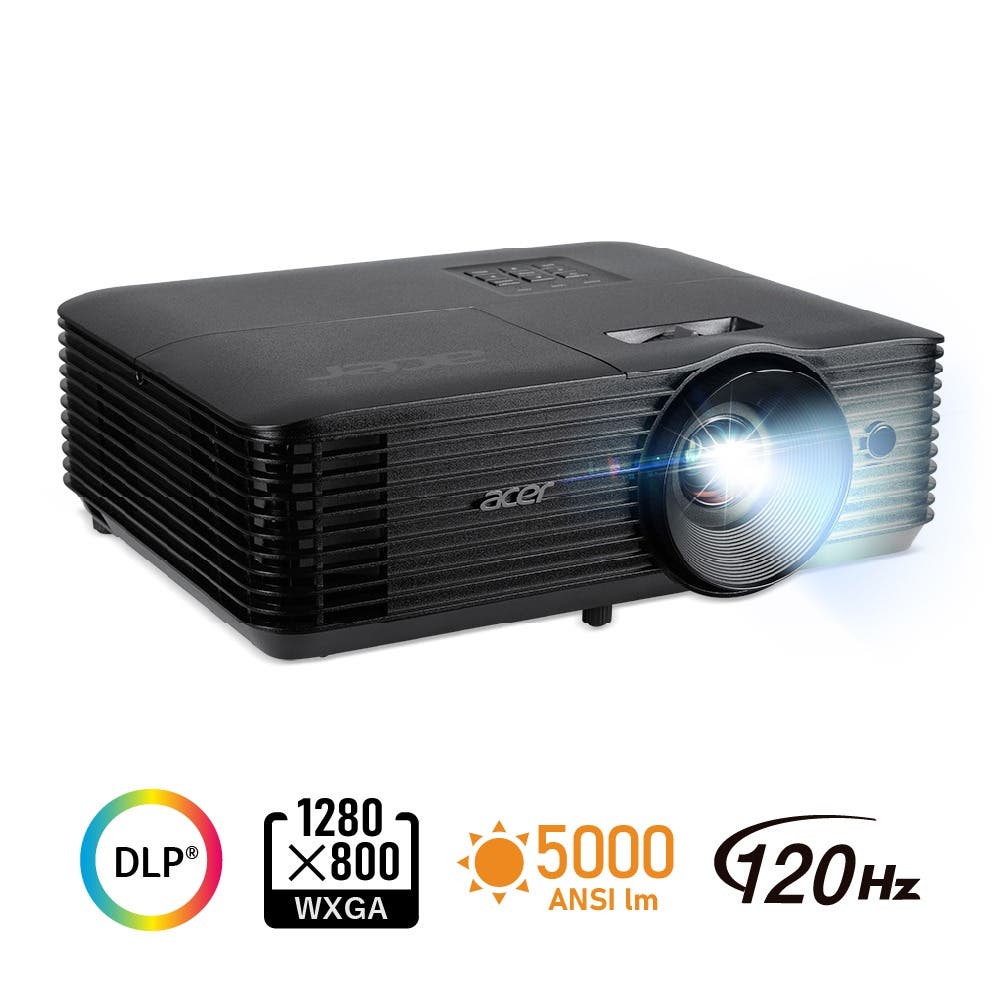 Acer プロジェクター DLP方式 WXGA 5000ANSIルーメン 240Wランプ 120Hz 20,000:1 リモコン付属 3Wスピーカー HDMI 1.4a (HDCP 1.4対応)×2 ブルーライトシールド 台形歪み補正 ランプ寿命最大15,000時間 X1328