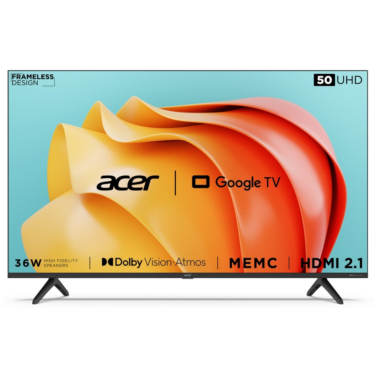 

Acer 127 cm (50) Advanced I Series 4K Ultra HD Ready Smart LED Google TV AR50GR2851UDFL (Black)