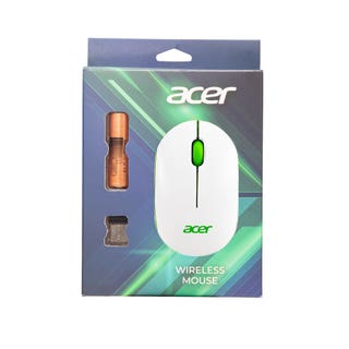 Acer Wireless Mouse (White and Green)