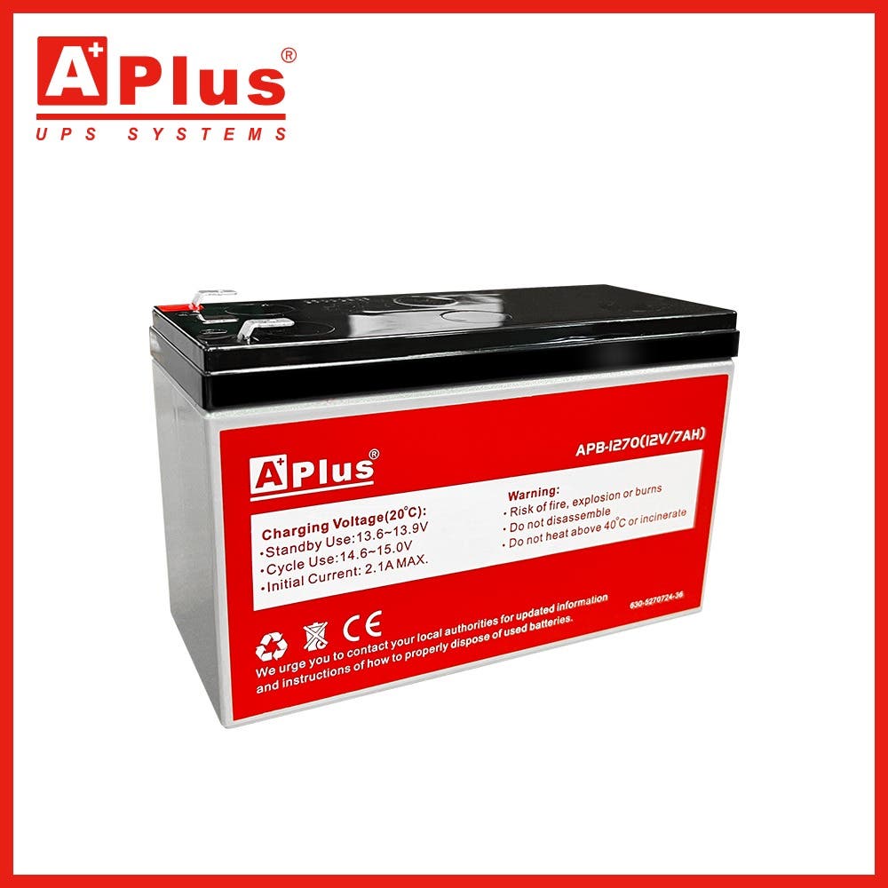 【特優Aplus】免維護鉛酸蓄電池 APB-1270(12V/7AH)