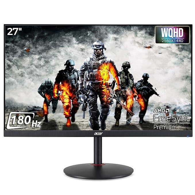 

Acer Nitro Xv272U V3 27 Inch IPS Wqhd 2560 X 1440 Pixels Gaming Backlight Led LCD Monitor|Delta E1Dci-P3 95%|180Hz Refresh Rate0.5Ms Resonse Time|HDR