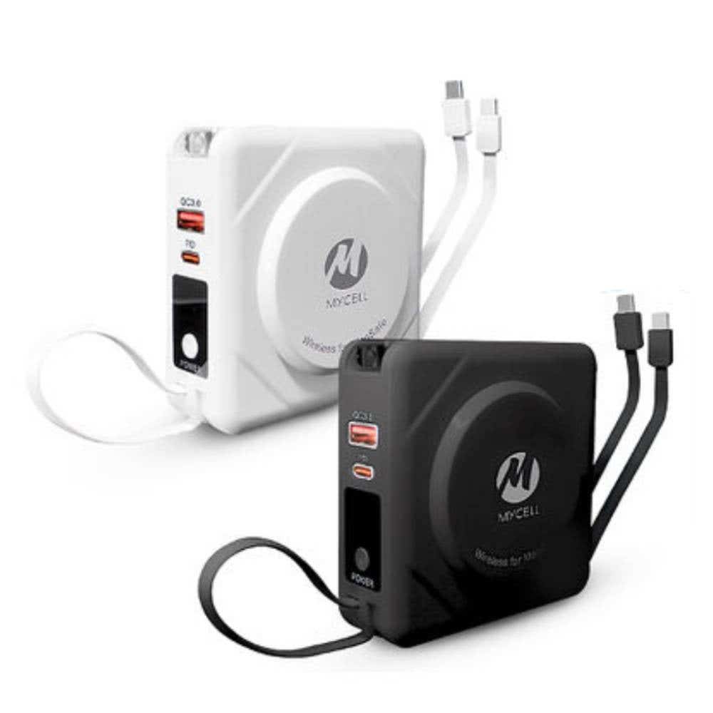 【MYCELL】七合一多功用無線行動電源 MY-PC-051 原廠公司貨-黑色