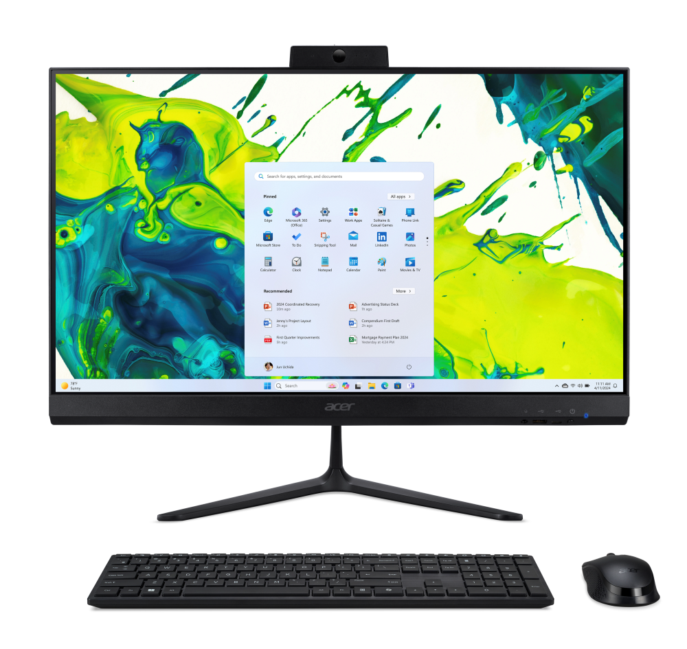 Acer Aspire C All-in-One Desktop | C27B (CU5161T) | Intel Core Ultra 5-225U | 16GB RAM | 1TB SSD | 27" (Non-Touch)
