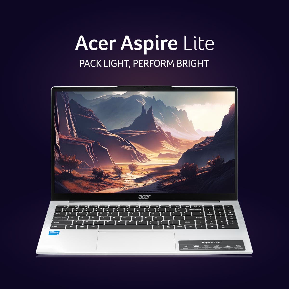 Acer Aspire Lite, Intel Core i5-13420H Processor, 16 GB RAM, 512GB SSD, Full HD IPS, 15.6"/39.62 cm, Windows 11 Home, MS Office, Pure Silver, 1.70 kg, AL15-52H, Backlit keyboard, Thin and Light Laptop