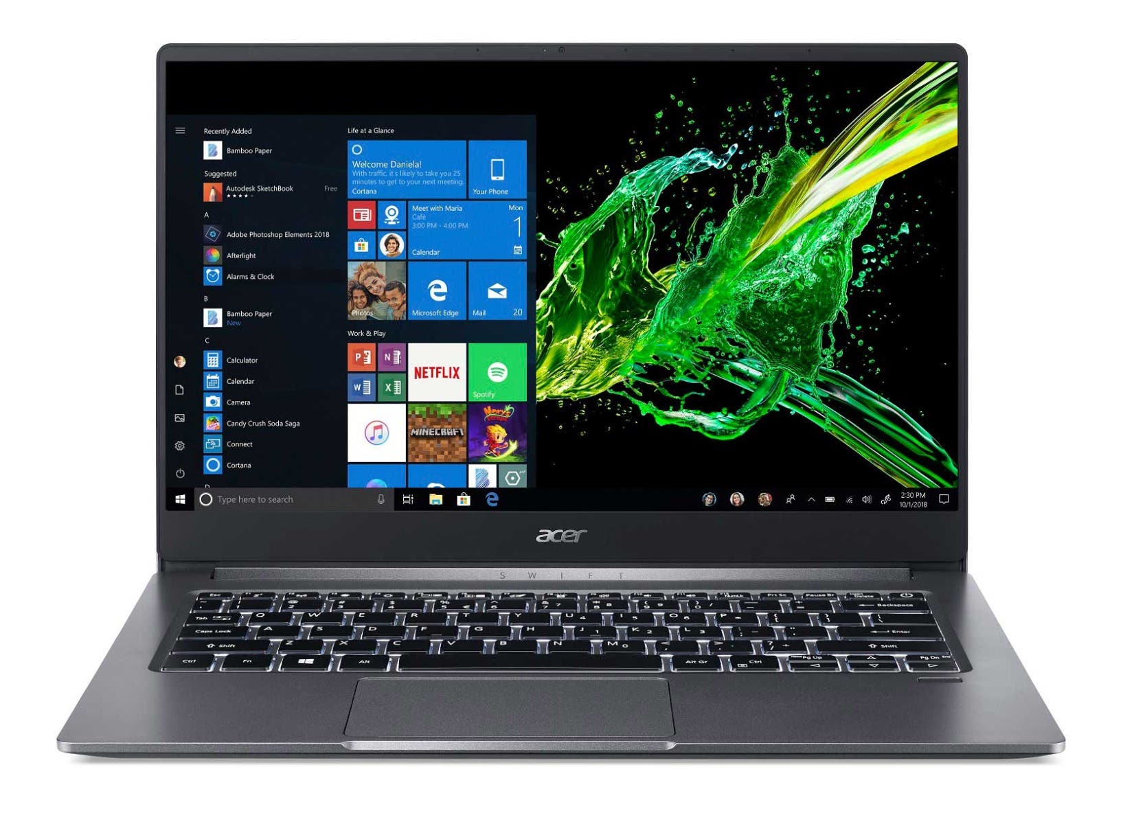 

Acer Swift 3 Ultra-Thin Light laptop 10th Gen core i5 (Windows 10 Home/ 8 GB / 512GB SSD) SF314-57 with 35.6 cm (14) IPS Display