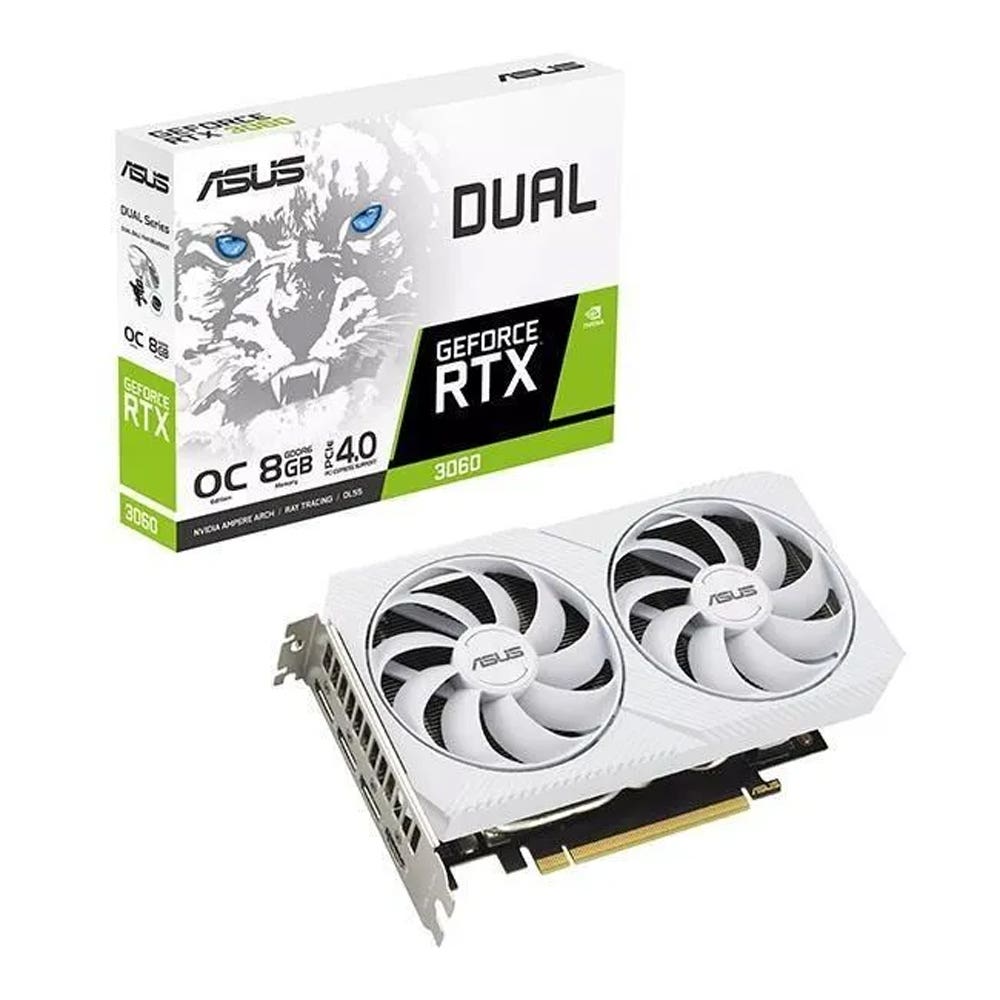 【ASUS 華碩】DUAL RTX3060 O8G WHITE 顯示卡