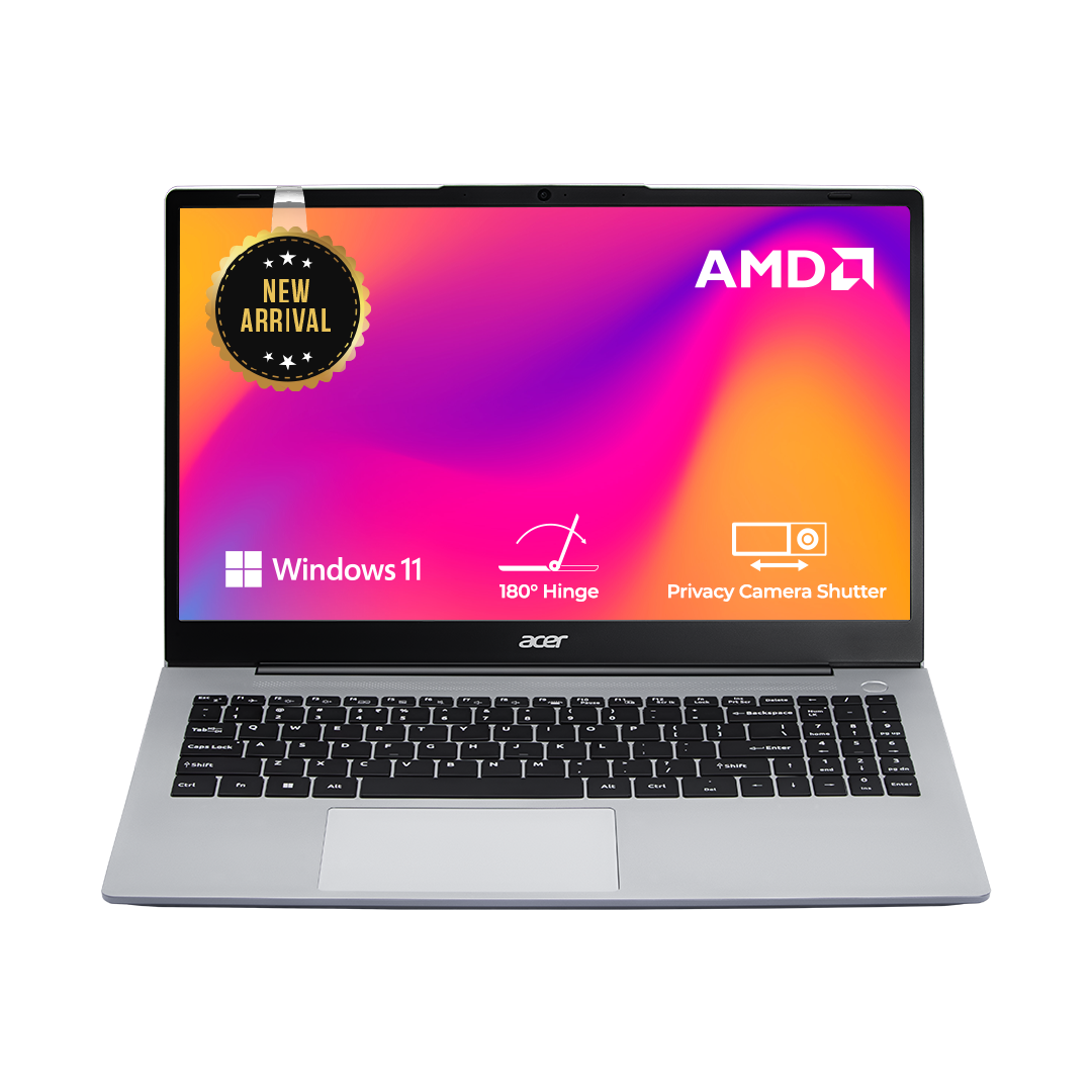 Acer Aspire 3, AMD Ryzen R5 7430U processor, 16 GB RAM, 512 GB SSD, Full HD IPS 15.6"/39.62 cm, Windows 11 Home, Steel Gray, MS Office, Backlit Keyboard, 1.79 kg, AS15-42, Thin and Light laptop