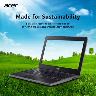 Acer Chromebook Intel Celeron N4500 Processor (Chrome OS/ 4 GB RAM/ 64 GB eMMC) C734 with 29.5 cm (11.6") HD IPS Display, Black, 1.3 KG