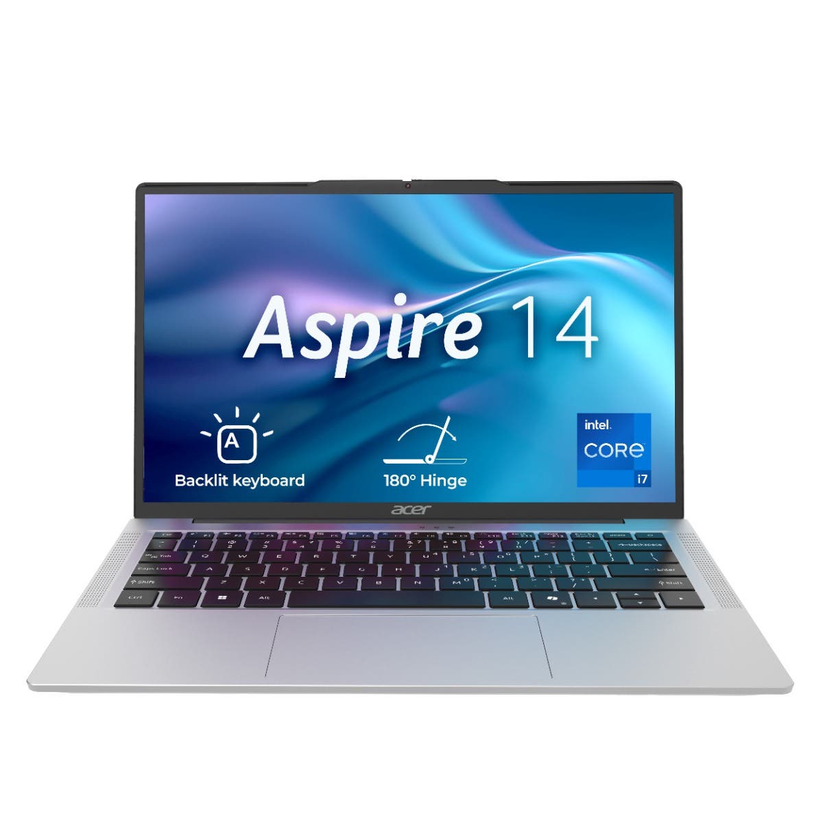 

Acer Aspire 14 13th Gen Intel Core i7-13620H Processors 16 GB RAM 512 GB SSD WUXGA IPS 14/35.56 cm Windows 11 Home MSO Pure Silver 1.44 kg AS14H-53 B