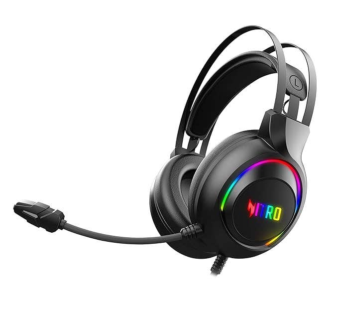 

Acer Nitro Wired Gaming Headset | 50mm Drivers | 3.5mm Audio + USB RGB Lighting | Omnidirectional Mic with LED | Flexible Dual Headband | 20Hz–20kHz |
