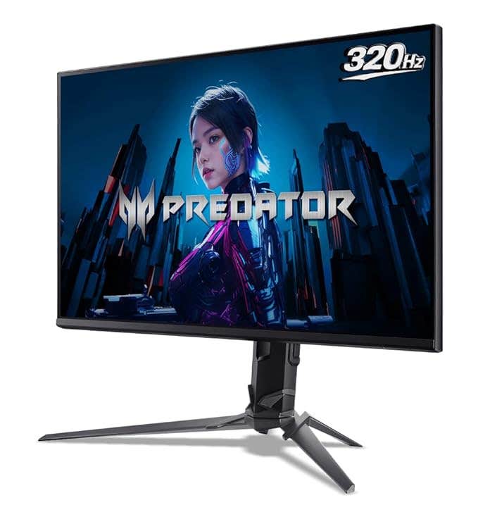 

Predator XB253Q F3 24.5 Inch IPS FHD Gaming Monitor | 320Hz Refresh | 1 ms VRB | FreeSync Premium | sRGB 99% HDR10 | ErgoStand Tilt/Swivel/Height | 2×