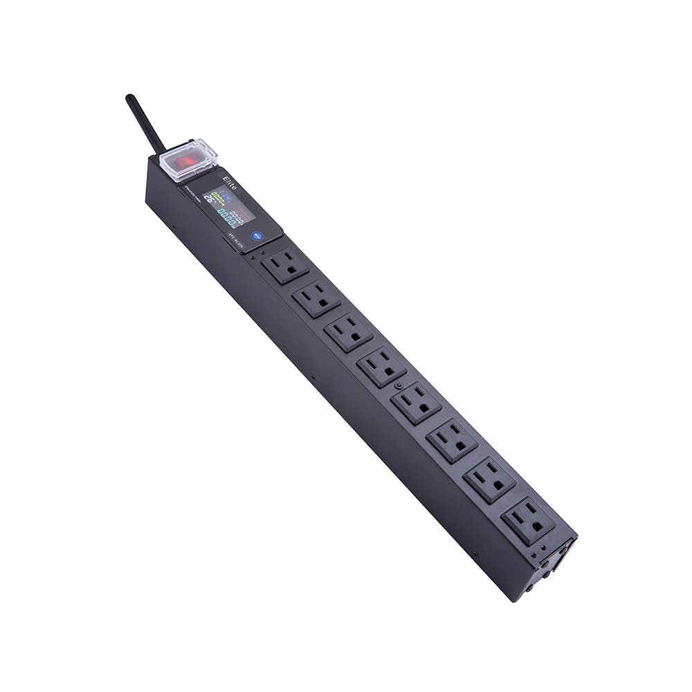 【愛迪歐IDEAL】PDU電源分配器 8埠20A LCD電錶 PDU-741M-8N-300