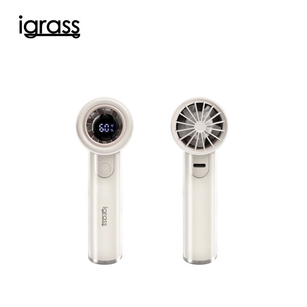 【igrass】超迷你高速靜音風扇(IGS059)-鵝卵白