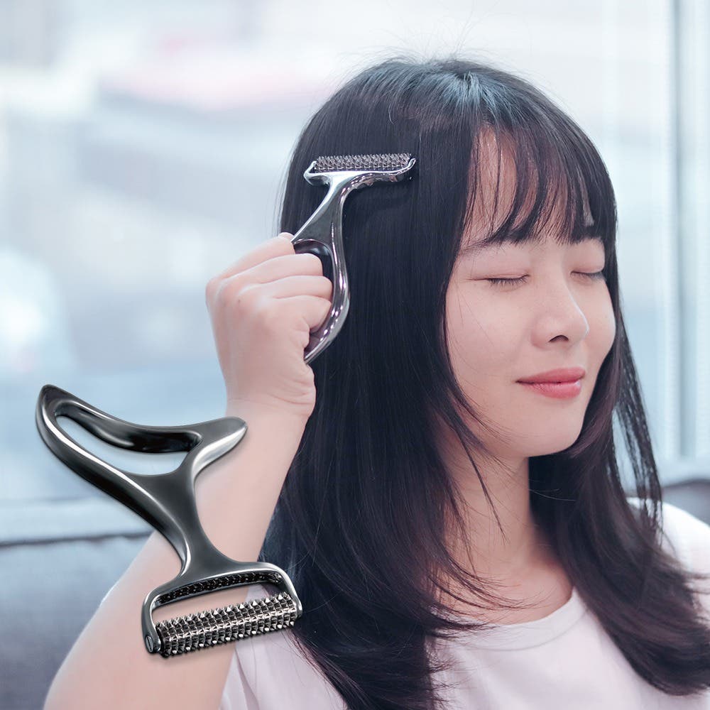 【針好嚕】三合一 按摩刮痧滾輪｜頭皮、刮痧、穴位按摩一次到位，每日一嚕．嚕出你的自信美！