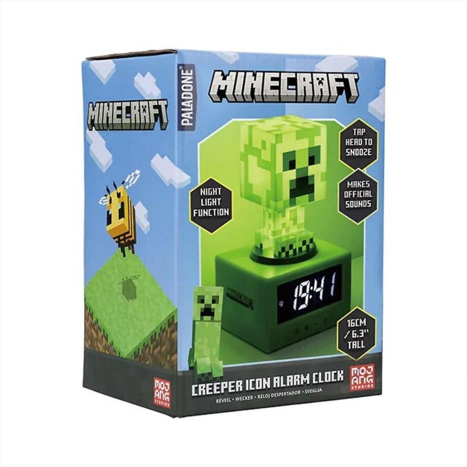 【Minecraft麥塊】 苦力怕Figure 3合1鬧鐘發光 造型夜燈