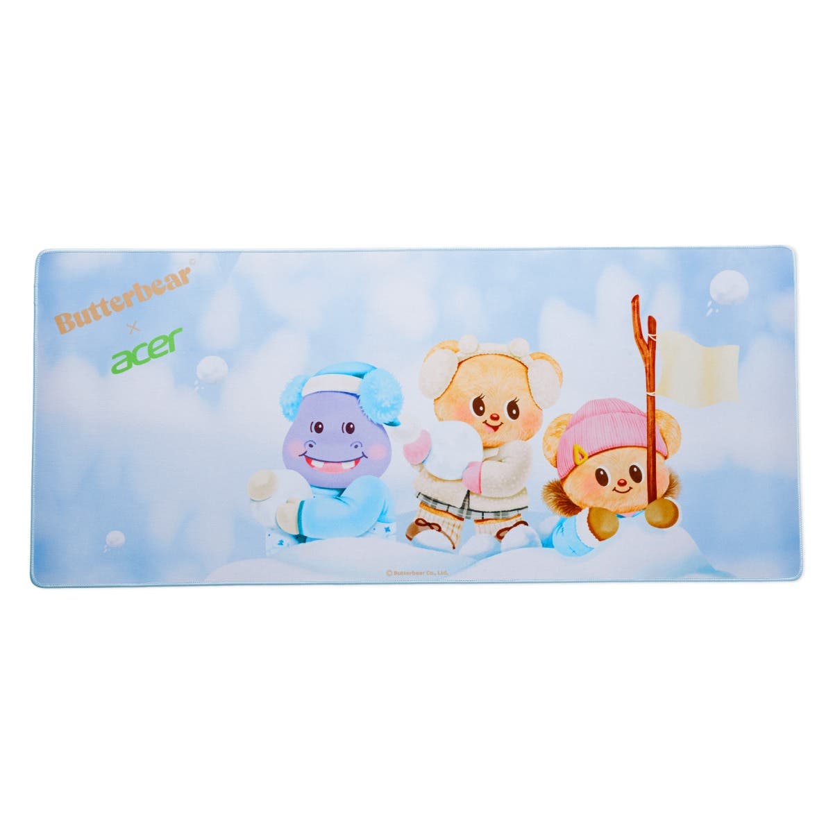 Acer Mouse Pad for Butterbear series size 88x39 cm. (Style Winter wonderland)