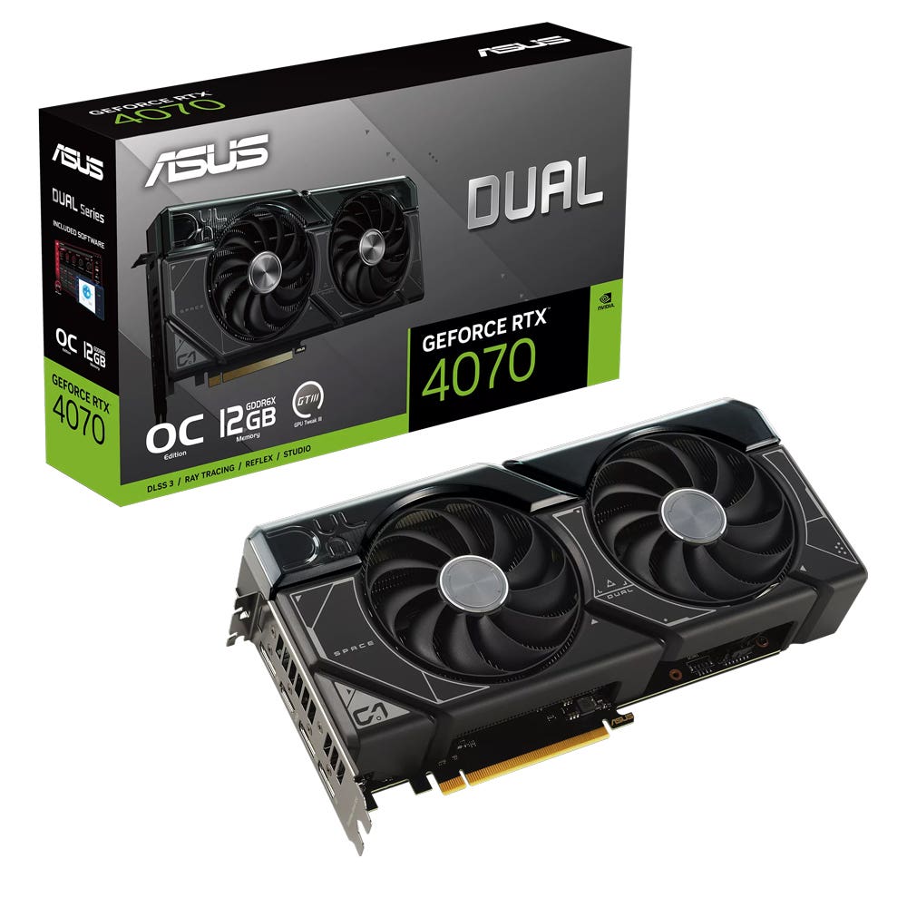 【ASUS 華碩】DUAL RTX4070 O12G 顯示卡