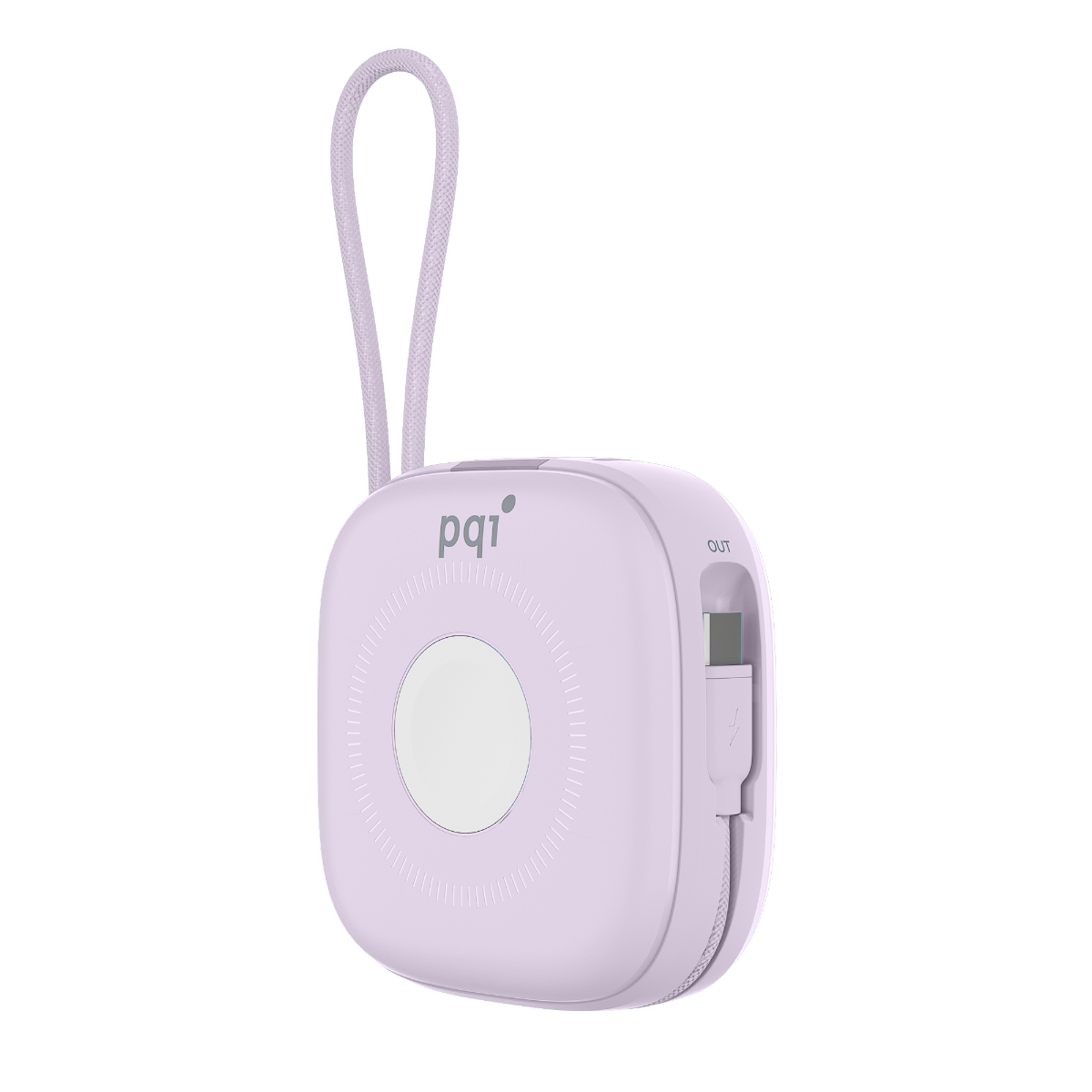 【pqi】PD1002磁吸無線快充行動電源(夢幻紫)