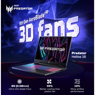 Acer Predator Helios Neo 16 13th Gen Intel Core i7 (Windows 11 Home/16 GB/1 TB SSD/NVIDIA GeForce RTX 4050) PHN16-71, WUXGA Display IPS SlimBezel 165Hz DDS, Obsidian Black, 2.6 KG
