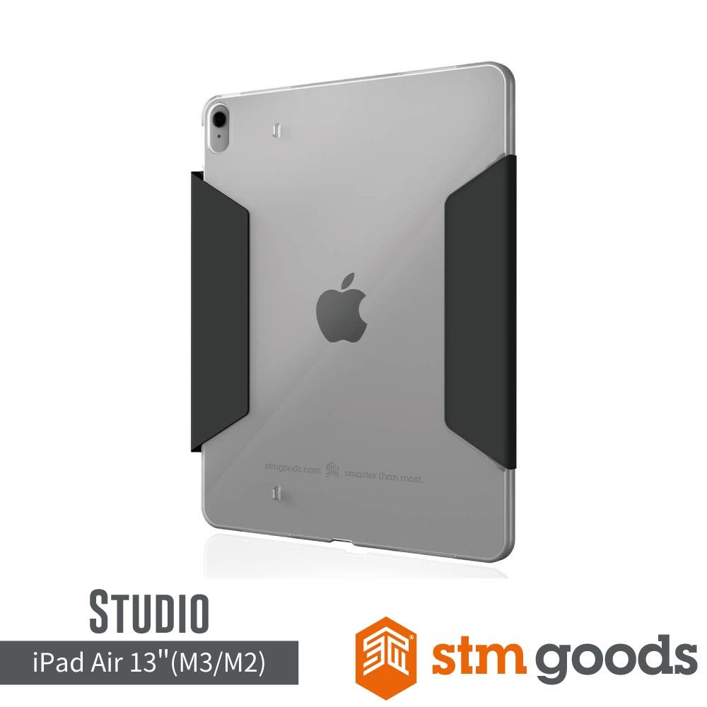 STM iPad Air M3/M2 13" Opp 專用多角度折疊防摔保護殼-黑