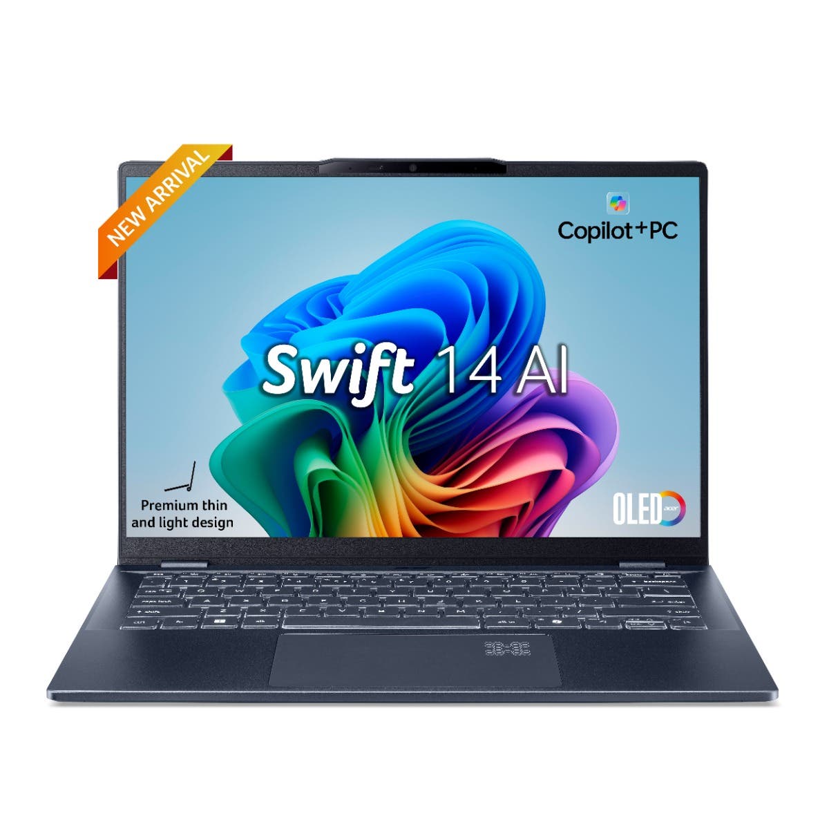 

Acer Swift 14 AI Intel Core Ultra 7 256V Processor (Windows 11 Home + Microsoft Office/16 GB/ 1TB SSD) Stream Blue SF14-51 35.56 cm (14.0) OLED WUXGA