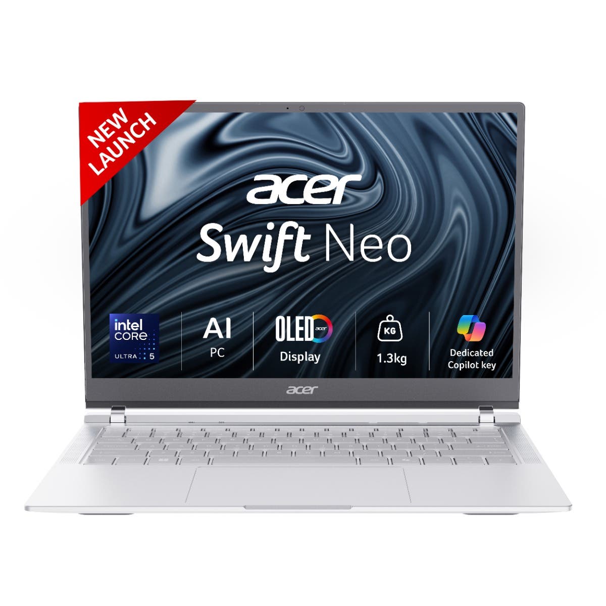 

Acer Swift Neo Intel Core Ultra 5 115U processor 16 GB RAM 1 TB SSD IPS WUXGA OLED 14.0/35.56 cm Windows 11 Home MSO Silver 1.3 kg SFN14-54H Backl