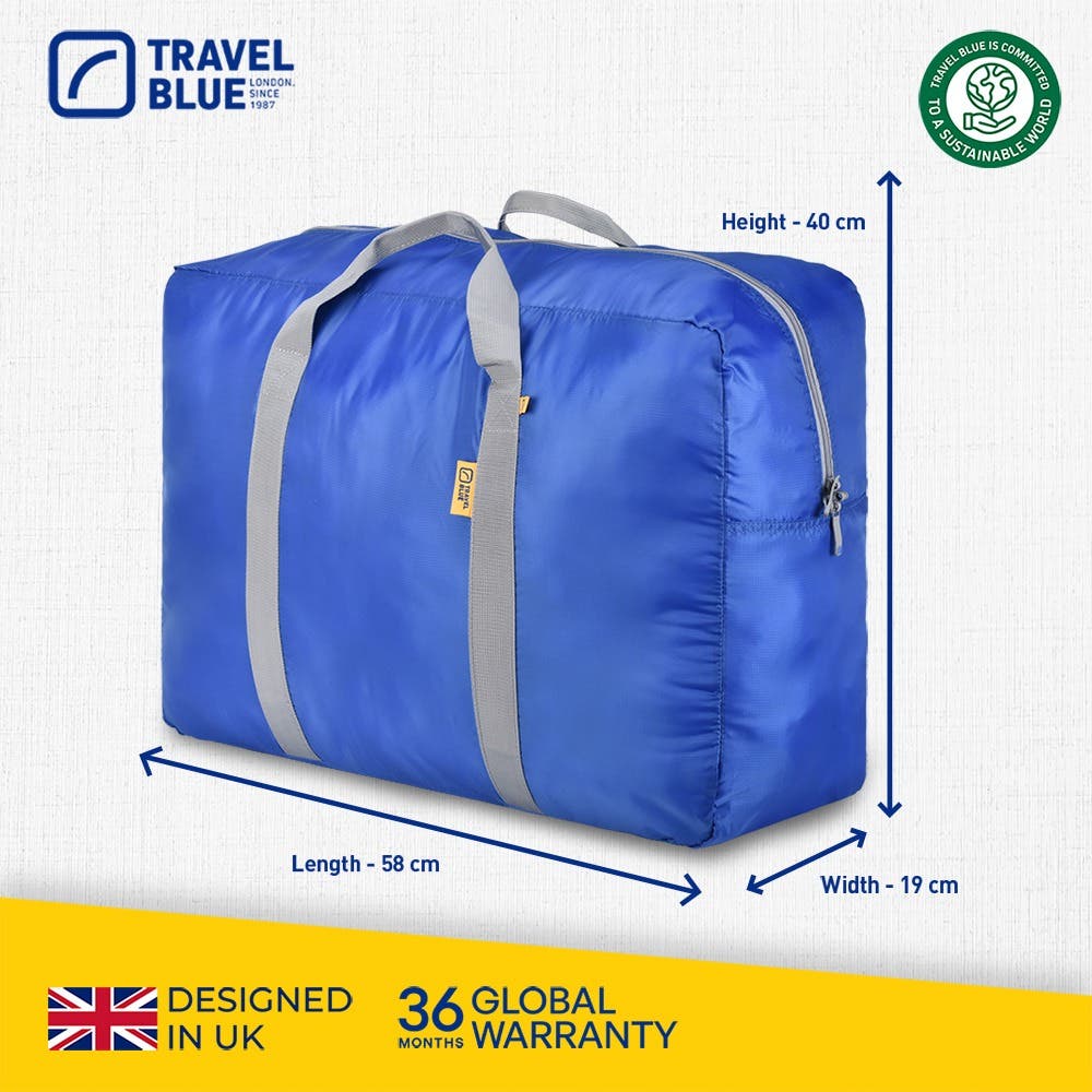 【Travel Blue 藍旅】48L 特大型旅行折疊袋 黑色