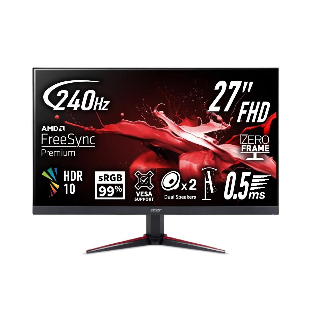Nitro VG0 | VG270 W3bmiipx | 27" FHD IPS | 240Hz | 0.5ms 顯示器
