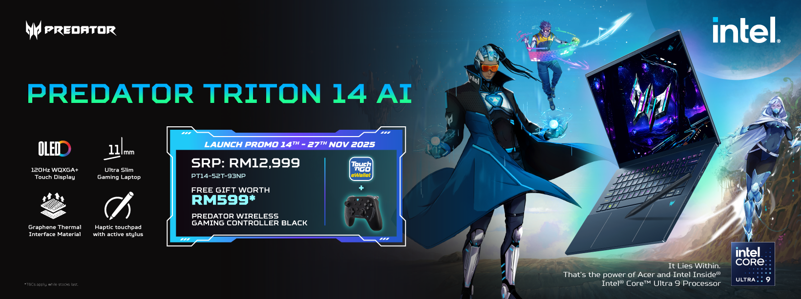 Acer_Intel_Estore_PredatorTriton14AI_MainBanner_Desktop__1640x613px