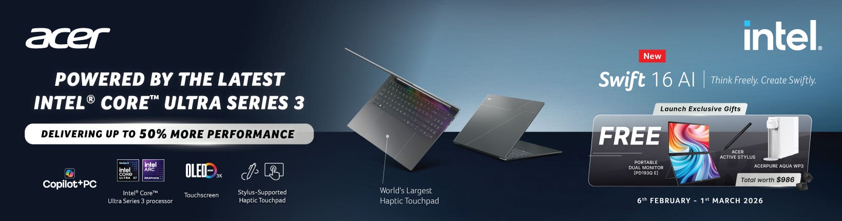 Acer_Swift16AI_LaunchPromo_Banner_E-Store_1640x430px