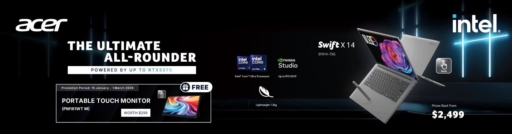 Acer_SwiftX14_SFX14-73G_JanuaryPromo_Banner_Estore_1640x430px