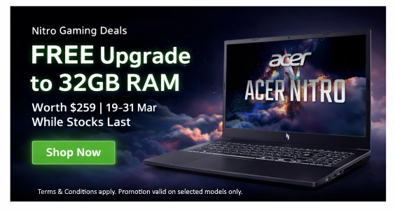 Acer nitro promotion