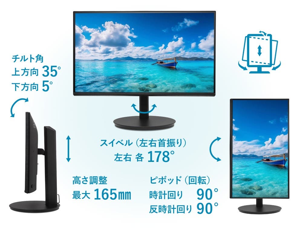 Acer VERO 27インチ フルHD IPS 非光沢 エルゴスタンド 120Hz 1ms(VRB