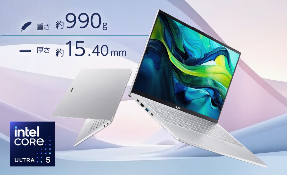Acer Swift Lite 14 16GBメモリー 512GB SSD 14インチ WUXGA 16:10 IPS