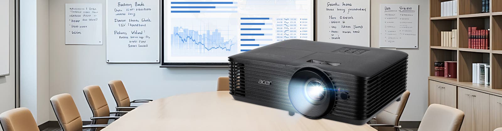 Acer プロジェクター DLP方式 XGA 4800ANSIルーメン 240Wランプ 120Hz