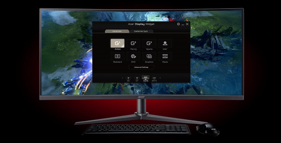 Acer Nitro 湾曲 34インチ ウルトラワイド 非光沢 UWQHD 広視野角VA